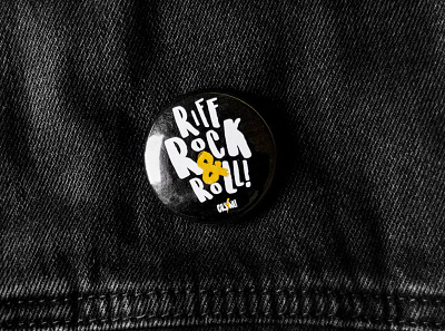 Girls Rock School Northern Ireland Badge badge badges belfast branding girls rock lettering logo merch design merchandise music northern ireland pin rock