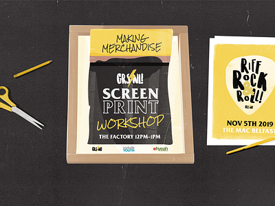 GRSNI Screen Print Workshop Facebook Banner