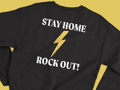 Stay Home Rock Out! belfast branding design girls rock merchandise music northern ireland rock