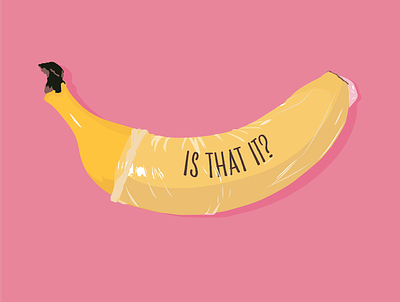 More than a condom on a banana andy warhol banana belfast condom feminism illustration northern ireland sex ed sex education