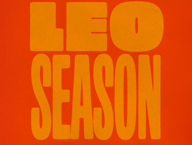 LEO SEASON astrology branding graphic design logo star sign typography