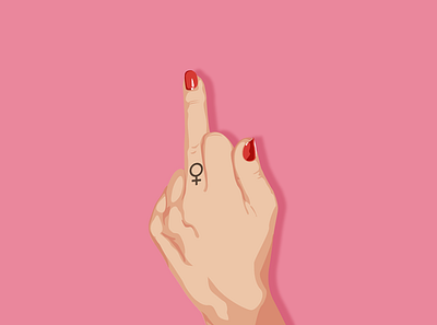 Love Sex Hate Sexism belfast branding feminism illustration middle finger northern ireland vector
