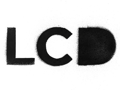 LCD branding design diy resume handmade lettering logo logotype personal branding spray paint stencil typography