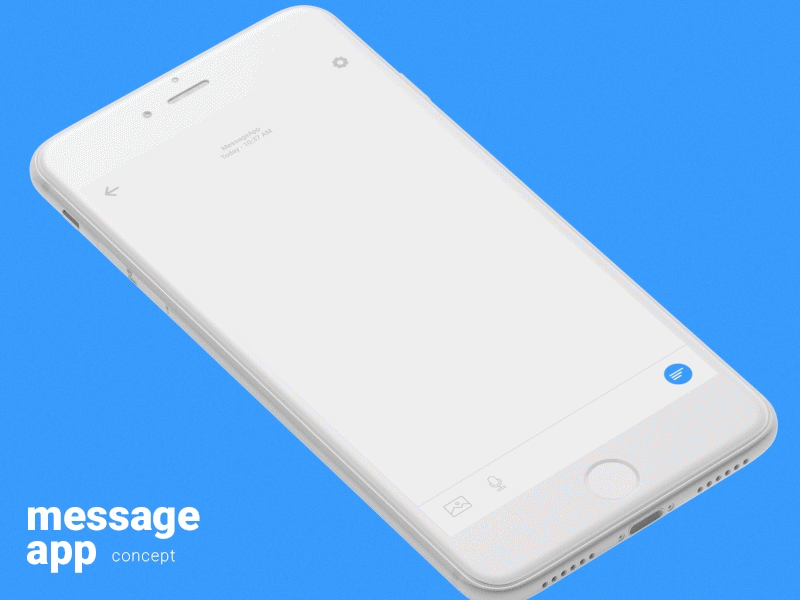 Message Animations - App Concept animation chat chat app interaction message message app ui