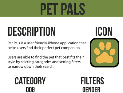 Pet Pals - Information Architecture Project branding design dogs illustration illustrator information architecture ui ui design ux ux ui ux design