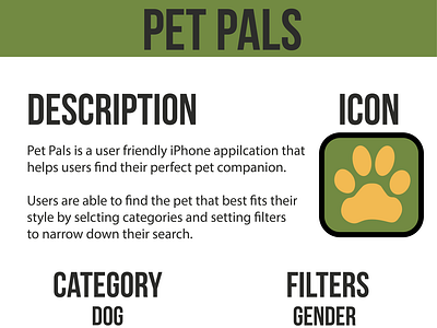 Pet Pals - Information Architecture Project