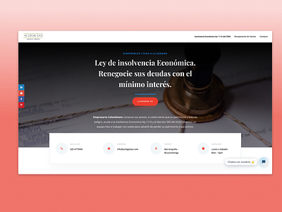 Lawyers Website Interface