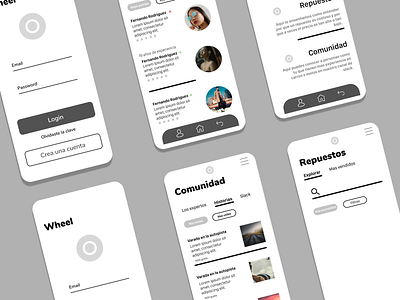 Wireframes Interface Mobile figmadesign interaction interface research ui ux uxdesign