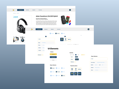 Tech Store Web Design ecommerce design interface ui web web design website