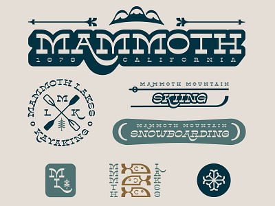 Mammoth Lakes - Adventures For Every Season! branding design icon illustration illustrator logo typography