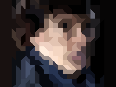 Portrait of Benedict Cumberbatch pixel portrait zeeha