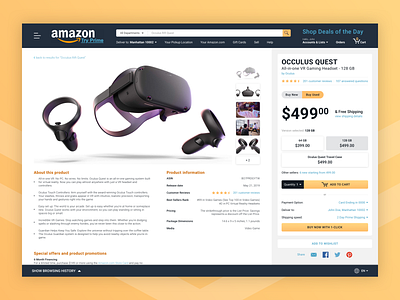 Amazon Redesign amazon daily ui e commerce redesign shop page sketch web