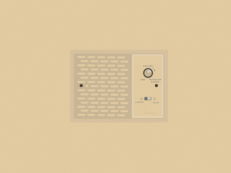 Nutone Intercom by Ilya Perelman on Dribbble