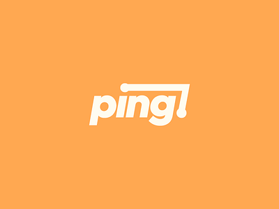 Ping branding identity illustrator logo logos ping thirty thirtylogos