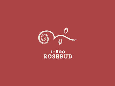 1-800-Rosebud 1 800 rosebud branding identity illustrator logo logos rosebud thirty thirtylogos