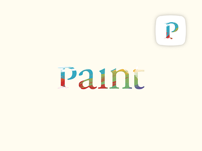 Paint app branding identity illustrator logo logos paint thirty thirtylogos