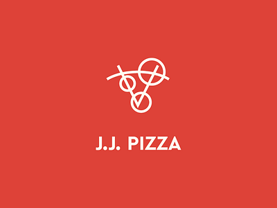 J.J. Pizza branding identity illustrator jj pizza logo logos pizza thirty thirtylogos