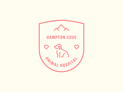 Hampton Cove Animal Hospital animal branding cove hampton hampton cove animal hospital hospital identity illustrator logo logos thirty thirtylogos