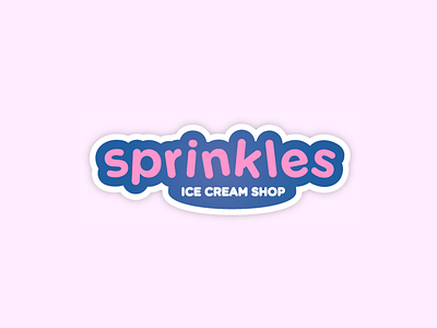 Sprinkles branding identity illustrator logo logos sprinkles thirty thirtylogos