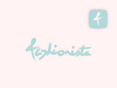 Fashionista app branding fashionista identity illustrator logo logos thirty thirtylogos