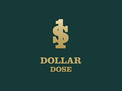 Dollar Dose branding cannabis dollar dose identity illustrator logo logos thirty thirtylogos