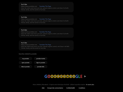 Google Search Web dark mode REDESIGN