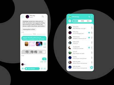 Whatsapp App REDESIGN light mode