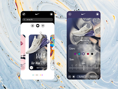 Nike shopping store page product swipe APP REDESIGN app app design design ecommerce flat free free psd freebie freebies freelance nike page product redesign shop shopping store swipe ui ux