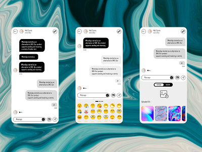 ShareViewer App messenger emoji photo light mode