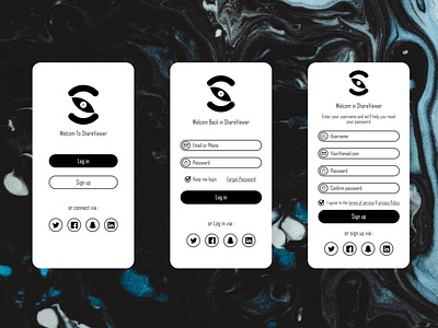 ShareViewer App Login Signup