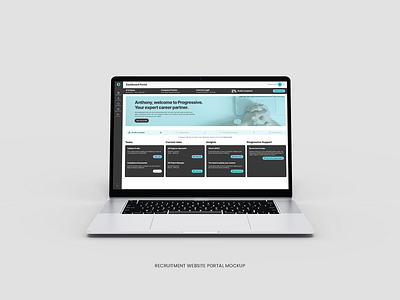 Recruitment Website Portal. figma landing page portal recruitment sidebar sidebar menu timeline ui design website portal
