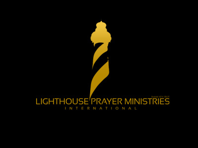Lighthouse Prayer Ministry Logo church prayer gold illustrator logo lighthouse vector