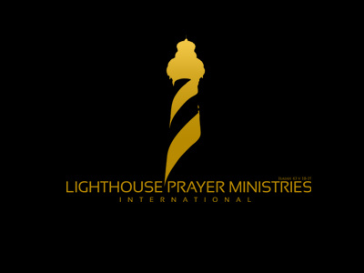 Lighthouse Prayer Ministry Logo church gold illustrator lighthouse logo prayer vector