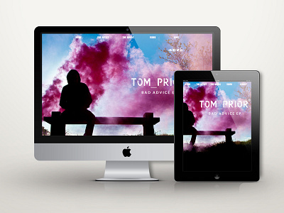 Tom Prior Website css3 custom theme full screen html5 music parallax responsive website wordpress