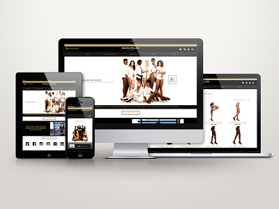 Bianca Miller London Website black clean ecommerce fashion gold models nude online responsive design website white wordpress bespoke theme