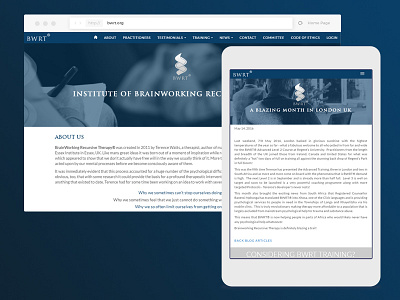 BWRT Website Layout blog professional responsive design ui ux website