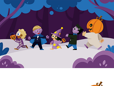 Halloween Parade design graphic design halloween illustration ui ux vector