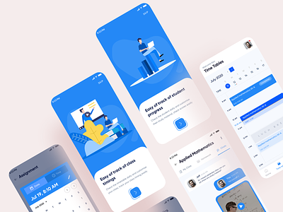 School time table calander chat education mobiledesign onboarding school time timepicker timetable ui ux