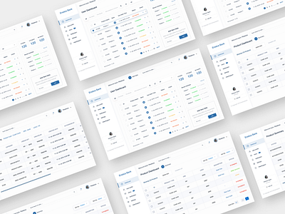 Bank List Dashboard dashboard data visulization list ui minimal pagination ui ui ux ux