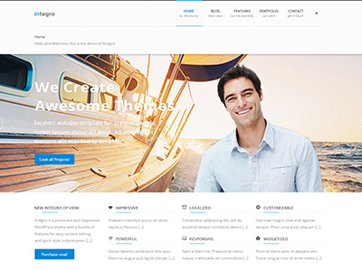 Integro - Portfolio and Blog PSD