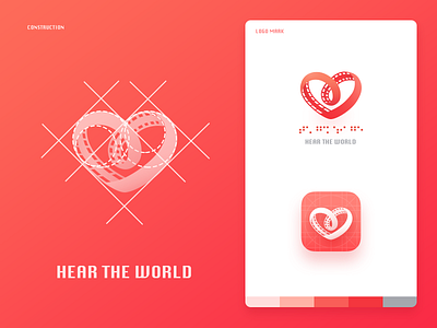 "Hear the world" logo design