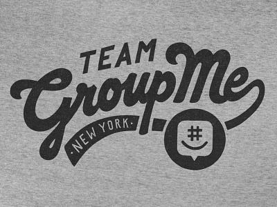 GroupMe Shirt Design athletic cursive groupme lettering shirt t shirt willschneider