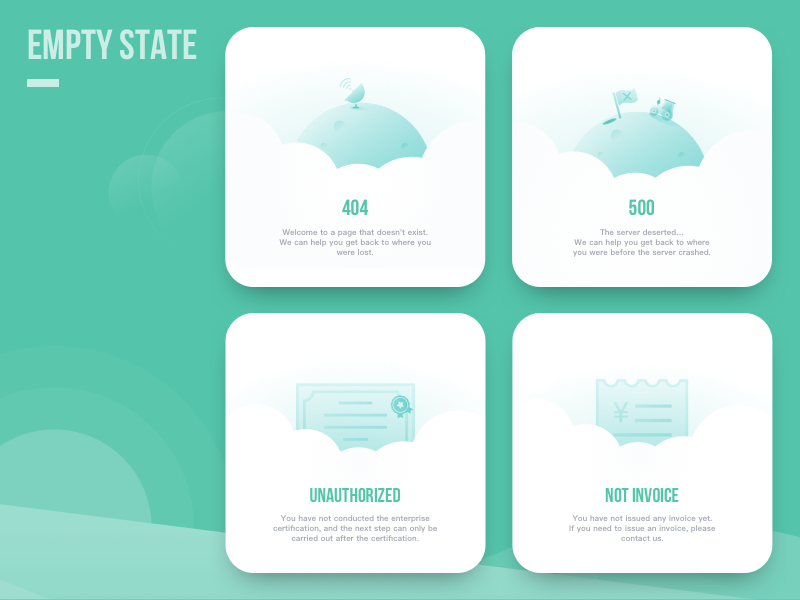 Empty state clean cloud concise earth empty state green guide page illustration invoice meteorological seniverse sun thinkpage to b ui weather