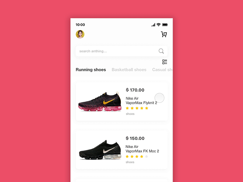 Dynamic design of E-commerce APP page app dynamic e commerce effect shoes uiue 动效