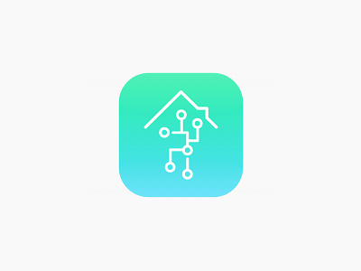 DailyUI challenge #005. Smart home app icon.