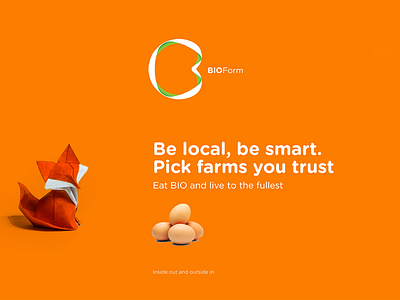 Bioform – Be smart as a fox bio branding corporate food grocery healthy identity local store
