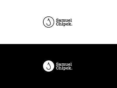Samuel Chlpek Logo blogger coffee drop letter s logo typewriter write