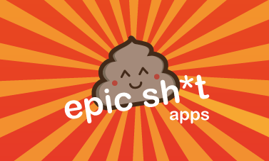 Epicsh*t app epic epic shit logo poo shit sht
