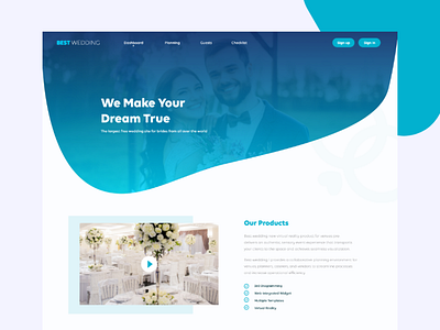 best-wedding Web UI Redesign design flat illustration typography ui ux web website
