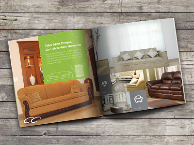 Home Interior Brochure #2 brochure creative di cut home inspiration interior mockup